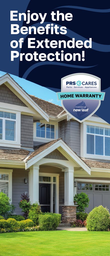 Cover of the PRS CARES Home Warranty brochure